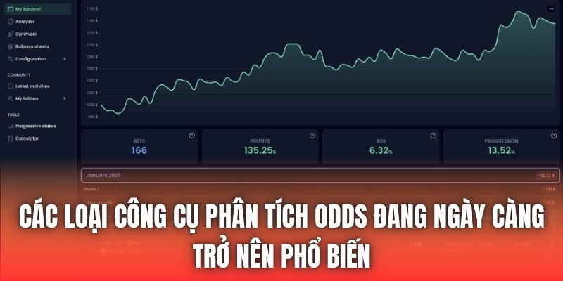 Các loại công cụ phân tích odds đang ngày càng trở nên phổ biến